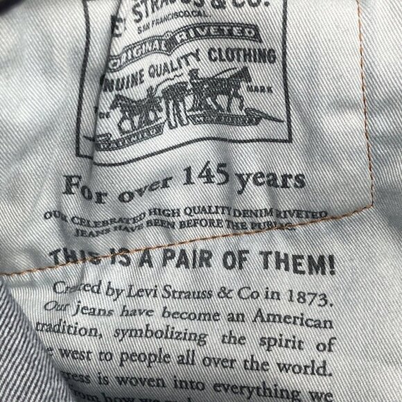 Levi's Premium Lot 511 Big E Nice Dark Blue Denim Jeans Tag 28x32 - Picture 12 of 12